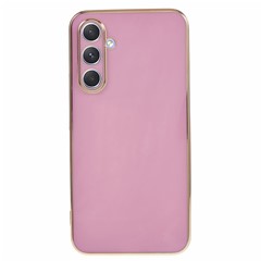 For Samsung Galaxy A25 5G (Global) (161.0 x 76.5 x 8.3mm) Glossy TPU Phone Case 6D Electroplated Shockproof Flexible Cover - Purple