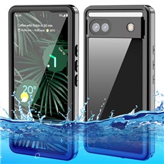 For Google Pixel 6a FS Series IP68 Waterproof Diving Case Anti-fall Full Protection Phone Clear Cover Shell