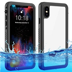 FS Series For iPhone XS Max Waterproof Diving Phone Case Underwater IP68 Full Body Dustproof Clear Cover