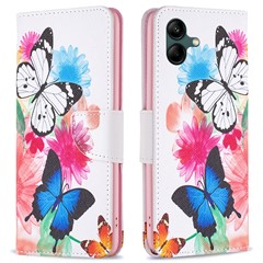 For Samsung Galaxy A05 4G Leather Case Wallet Stand Phone Cover - Two Butterflies
