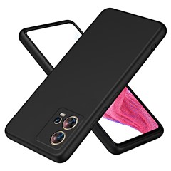For Motorola Edge 30 Fusion 5G Case 2.2mm Rubberized TPU Phone Protective Cover - Black