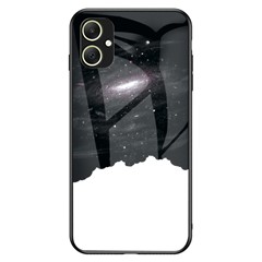 For Samsung Galaxy A05 4G Cover Tempered Glass+PC+TPU Starry Sky Pattern Phone Case - Cosmic Starry Sky