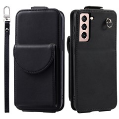  crazy horse texture leather card holder case Stand for Amazon Fire Phone - Black