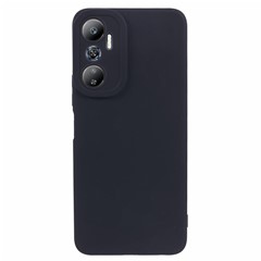 For Infinix Hot 20 4G Case TPU Straight Edge Smart Phone Cover - Black