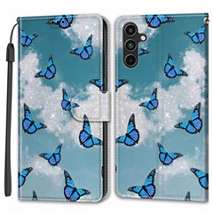 White Cloud/Blue Butterflies