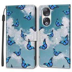 White Cloud/Blue Butterflies