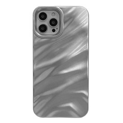 For iPhone 15 Pro Max TPU Case Wave Pattern Matte Phone Back Cover