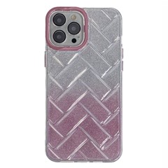 For iPhone 15 Pro Case Electroplating Clear Scratch-resistant TPU Phone Cover - Pink