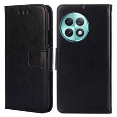 For OnePlus Ace 2 Pro 5G Case TPU+PU Leather Wallet Stand Shockproof Phone Cover - Black