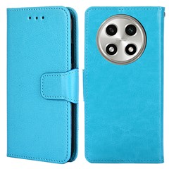 For Oppo A2 Pro 5G Case Soft Wallet Stand TPU+PU Leather Phone Cover - Baby Blue