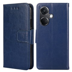 For OnePlus Nord CE3 5G Case Shockproof Textured PU Leather Wallet Stand Phone Cover - Sapphire
