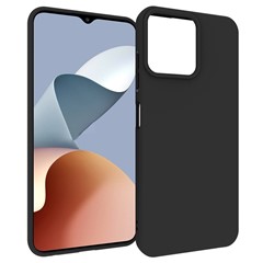 For ZTE Blade A73 Case Matte Slim-Fit TPU Anti-scratch Phone Cover (Big Rear Lens Hole) - Black