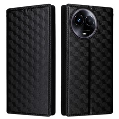 For Realme 11 5G (Global) / 11x 5G Wallet Case PU Leather Stand Flip Phone Cover - Black