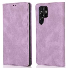 For Samsung Galaxy S24 Ultra TPU+PU Leather Phone Case Magnetic Stand Wallet Cover - Purple