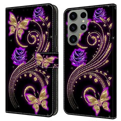 Purple Flowers/Butterflies