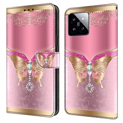 Pink/Gold Butterfly
