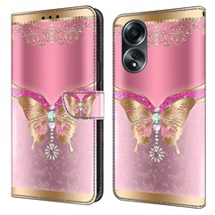 Pink/Gold Butterfly