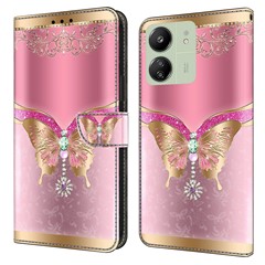 Pink/Gold Butterfly