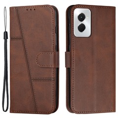 For Motorola Moto G Power (2024) Leather Case Calf Texture Phone Wallet - Brown