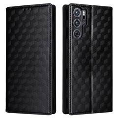 For ZTE nubia Red Magic 9 Pro+ 5G / Red Magic 9 Pro 5G Case Phone Stand Magnetic Phone Cover - Black