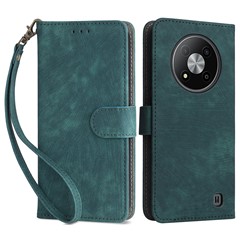 For ZTE Blade A73 Pro 5G / A73 5G / Optus X Pro 5G Case RFID Blocking Card Slots Phone Cover with Hand Strap - Green