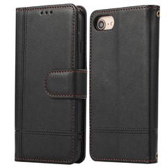  crazy horse texture leather card holder case Stand for Amazon Fire Phone - Black