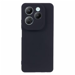 For Infinix Hot 40 / Hot 40 Pro TPU Case Straight Edge Phone Cover Precise Cutout - Black