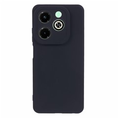 Soft TPU Cover for Infinix Hot 40i Phone Case Straight Edge - Black