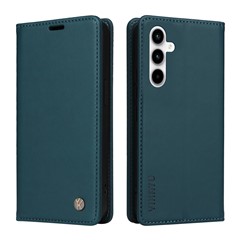 YIKATU YK-001 For Samsung Galaxy A35 5G Case Magnetic Auto Closing Leather Phone Guard Cover - Green