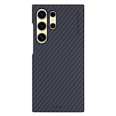 X-LEVEL For Samsung Galaxy S24 Ultra Magnetic Case Carbon Fiber Texture PC Phone Cover