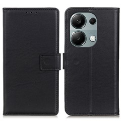 For Xiaomi Redmi Note 13 Pro 4G / Poco M6 Pro 4G Leather Case Fashionable Card Slots Phone Cover - Black