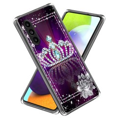 For Samsung Galaxy A14 4G / 5G Case Pattern Design Soft TPU Shockproof Phone Cover - Diamond Crown