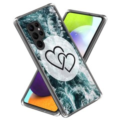 For Samsung Galaxy S24 Ultra TPU Case Anti-Scratch Phone Cover with Pattern - Heart to Heart