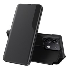 For Xiaomi Redmi Note 13 Pro 5G / Poco X6 5G Phone Case Folio Flip PU Leather Stand Cover - Black