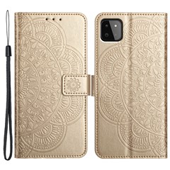 For Samsung Galaxy A22 5G (EU Version) Case PU Leather Phone Cover Stand Wallet - Blue