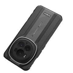 Q.COO Super Running Series 2 for Honor Magic6 Pro 5G Case PU + TPU + Acrylic Back Cover - Black