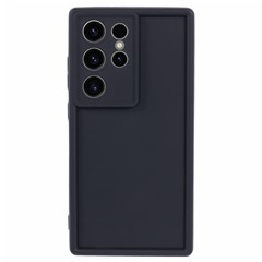 For Samsung Galaxy S24 Ultra TPU Case Matte Finish Slim Profile Phone Protector - Black