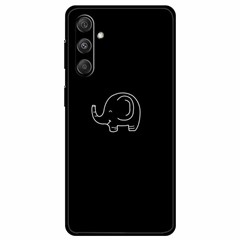 For Samsung Galaxy S24+ Back Case Lines Pattern Printing TPU Phone Cover - Little Elephant