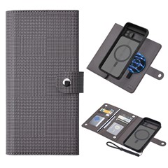 VILI GHA Series For Google Pixel 8 Pro RFID Blocking Case Card Holder Phone Cover Magnetic Case - Grey