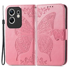 For Infinix Zero 30 4G Magnetic Phone Case Folio Stand View Drop Protection Cover - Pink