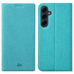 VILI DMX Series For Samsung Galaxy A35 5G Case Flip Shockproof PU Leather Card Holder Phone Cover - Blue
