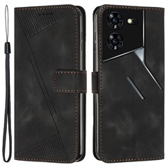  crazy horse texture leather card holder case Stand for Amazon Fire Phone - Black