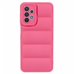 JTW Series For Samsung Galaxy A53 5G Down Jacket Design Rubberized TPU Case Phone Shell - Rose