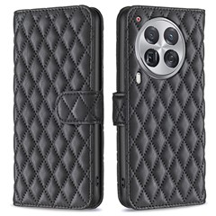 BINFEN COLOR BF Style-14 For TECNO Camon 30 Premier 5G Case Wallet Rhombus Leather Cover - Black