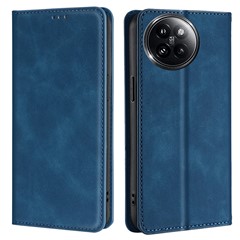 For Xiaomi Civi 4 Pro 5G / 14 Civi 5G Case Card Holder Magnetic Closing Leather Phone Cover - Blue