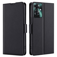 For Oppo Reno11 F 5G / F25 Pro 5G   Phone Case Card Slots Leather Stand Cover - Black