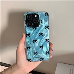 Blue Black Polka Dots