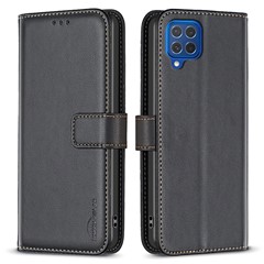  crazy horse texture leather card holder case Stand for Amazon Fire Phone - Black