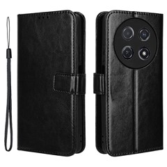 For Huawei nova 13i 4G / nova 12i 4G / Enjoy 70 Pro Leather Wallet Phone Case Mobile Accessories   - Black