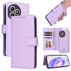 For Honor X50i+ 5G Magnetic Case BETOPNICE Detachable PU Leather Phone Cover with Strap - Purple